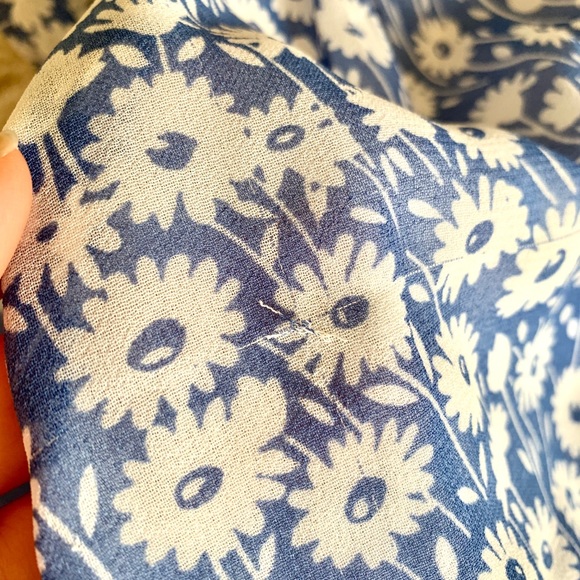 Urban Outfitters Blue Floral Wrap Dress - Picture 5 of 5